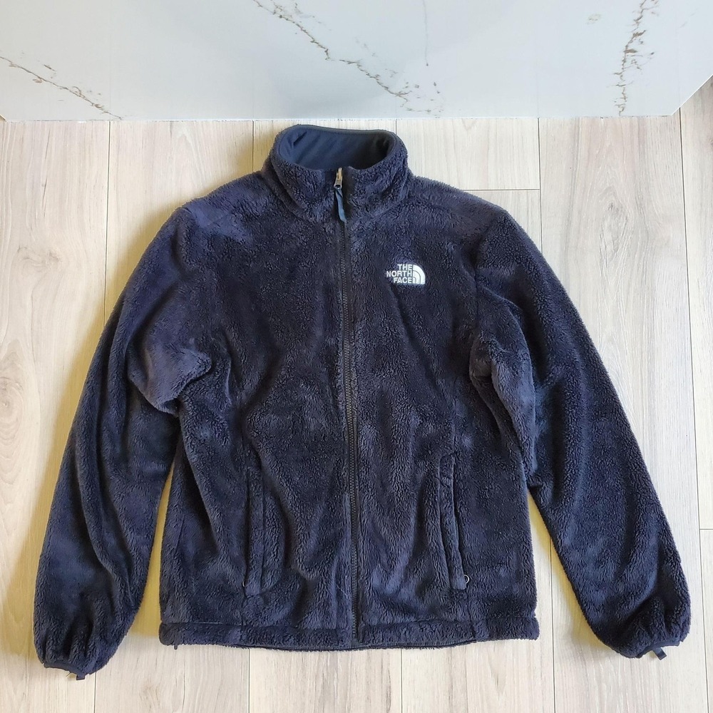 The North Face Jacket Womens M Black Fleece Full Zip Soft Lined Pockets Warm